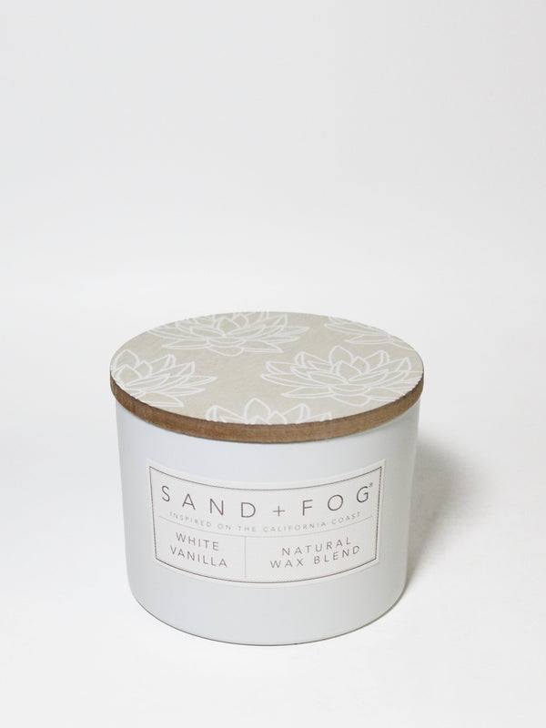 White Vanilla 12 oz scented candle